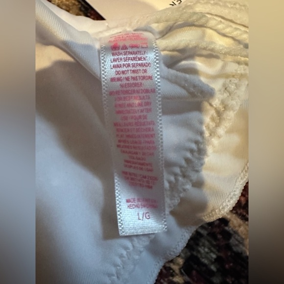 White Ruffled Bikini Top - Picture 6 of 9